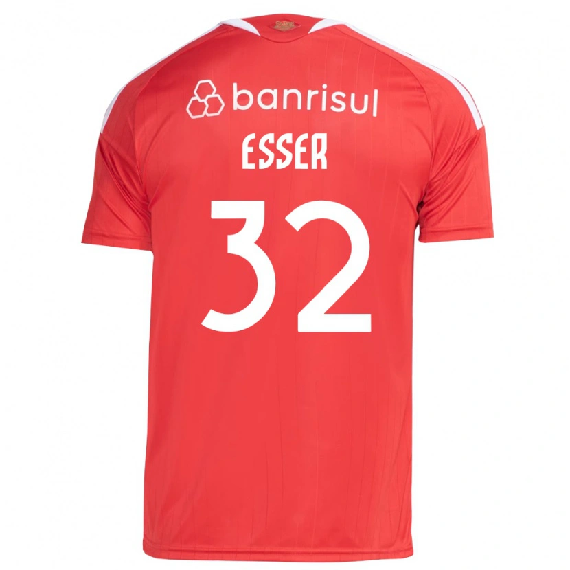 Danxen Kinderen Diego Esser #32 Rood Wit Thuisshirt Thuistenue 2026/27 T-Shirt België