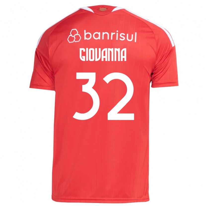 Danxen Kinderen Giulia Giovanna #32 Rood Wit Thuisshirt Thuistenue 2026/27 T-Shirt België