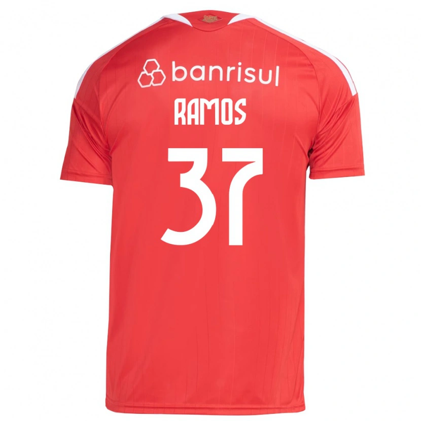 Danxen Kinderen Lucas Ramos #37 Rood Wit Thuisshirt Thuistenue 2026/27 T-Shirt België