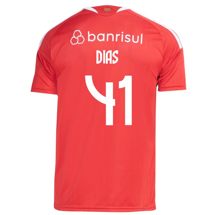Danxen Kinderen Matheus Dias #41 Rood Wit Thuisshirt Thuistenue 2026/27 T-Shirt België