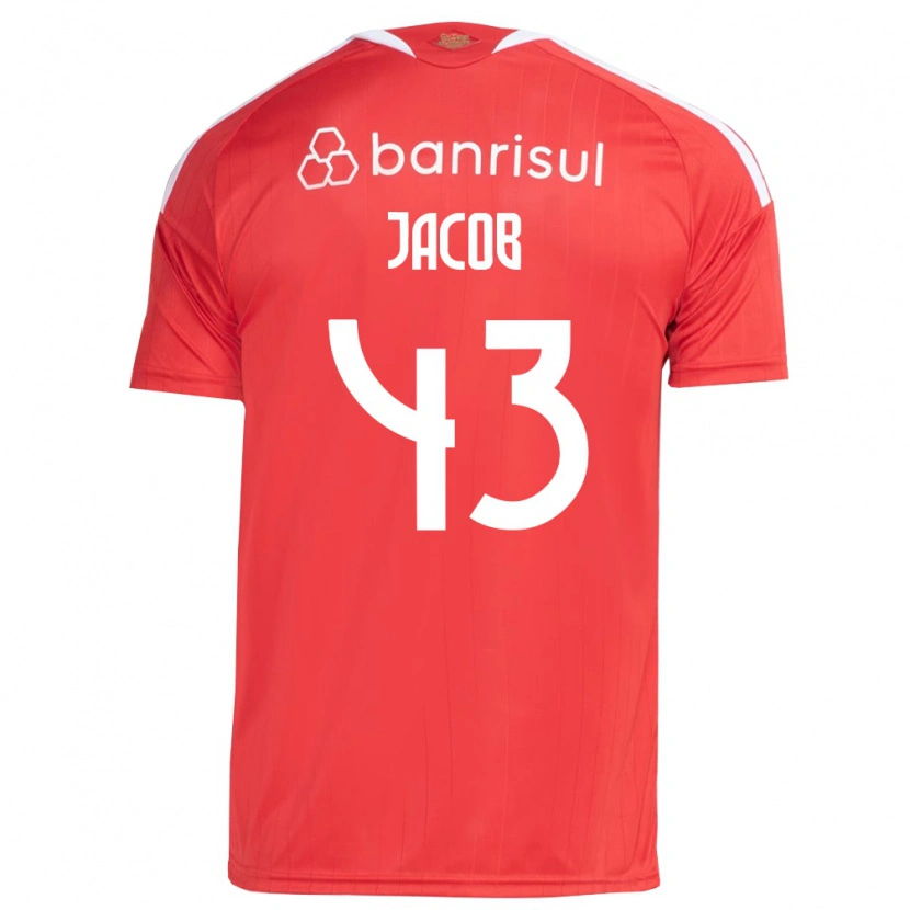 Danxen Kinderen Bernardo Jacob #43 Rood Wit Thuisshirt Thuistenue 2026/27 T-Shirt België