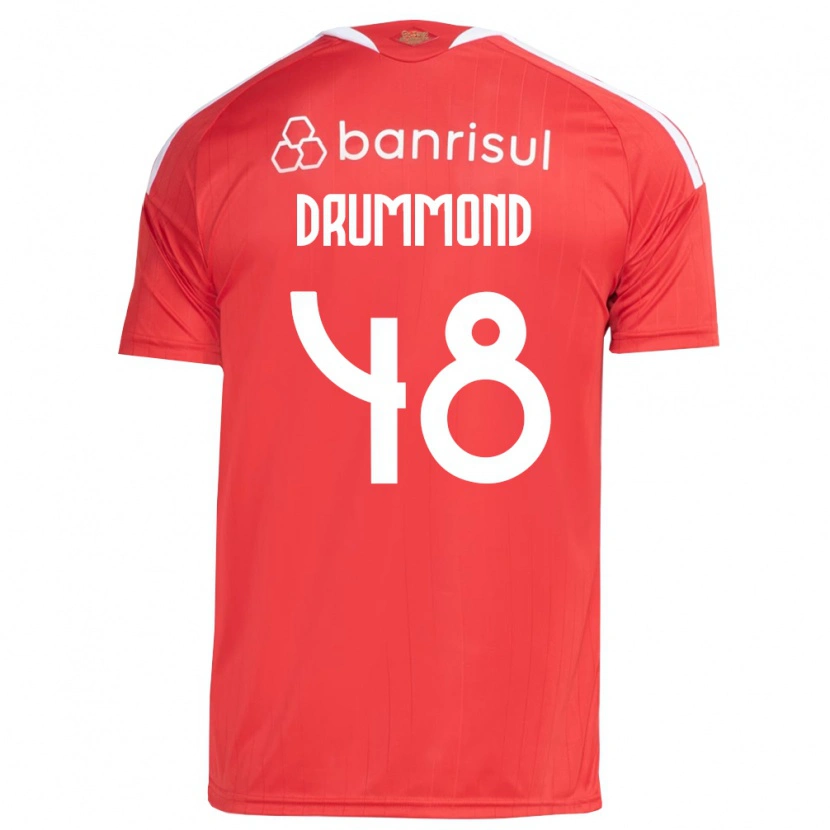 Danxen Kinderen Lucca Drummond #48 Rood Wit Thuisshirt Thuistenue 2026/27 T-Shirt België
