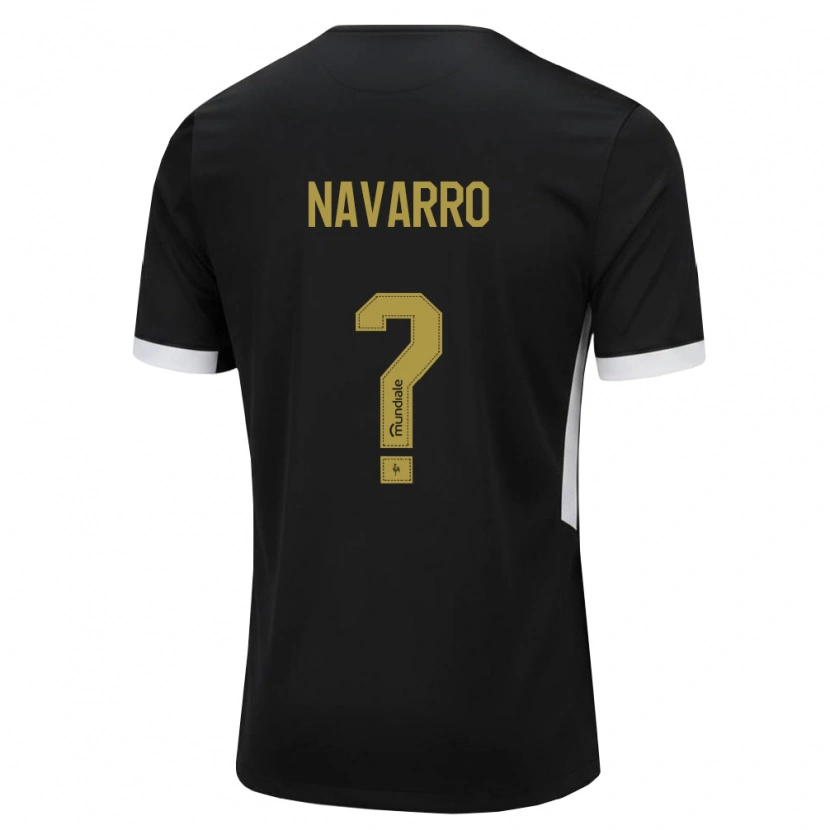 Danxen Kinderen Matheus Navarro #0 Zwart Wit Geel Thuisshirt Thuistenue 2026/27 T-Shirt België