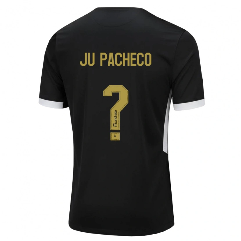 Danxen Kinderen Ju Pacheco #0 Zwart Wit Geel Thuisshirt Thuistenue 2026/27 T-Shirt België