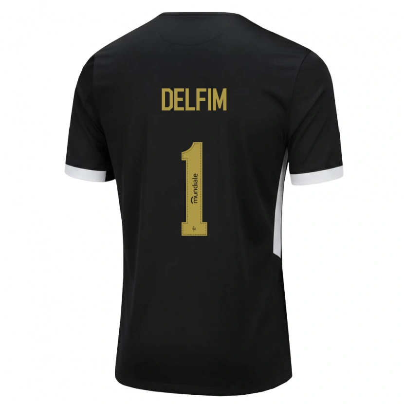 Danxen Kinderen Gabriel Delfim #1 Zwart Wit Geel Thuisshirt Thuistenue 2026/27 T-Shirt België