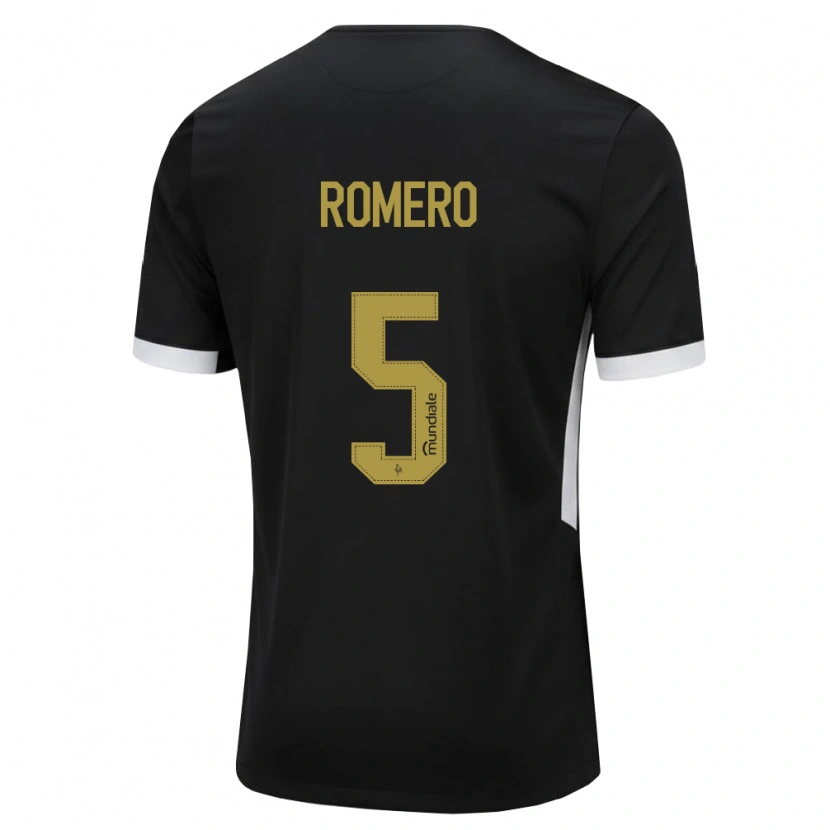 Danxen Kinderen Mateus Romero #5 Zwart Wit Geel Thuisshirt Thuistenue 2026/27 T-Shirt België