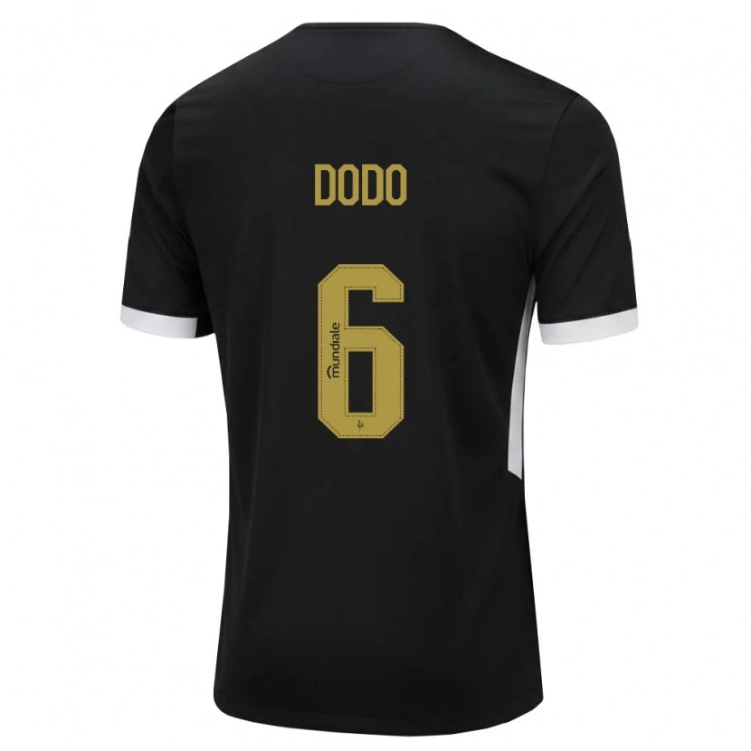 Danxen Kinderen Dodo #6 Zwart Wit Geel Thuisshirt Thuistenue 2026/27 T-Shirt België