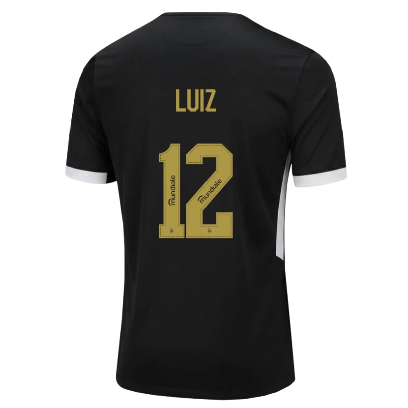Danxen Kinderen Estevan Luiz #12 Zwart Wit Geel Thuisshirt Thuistenue 2026/27 T-Shirt België