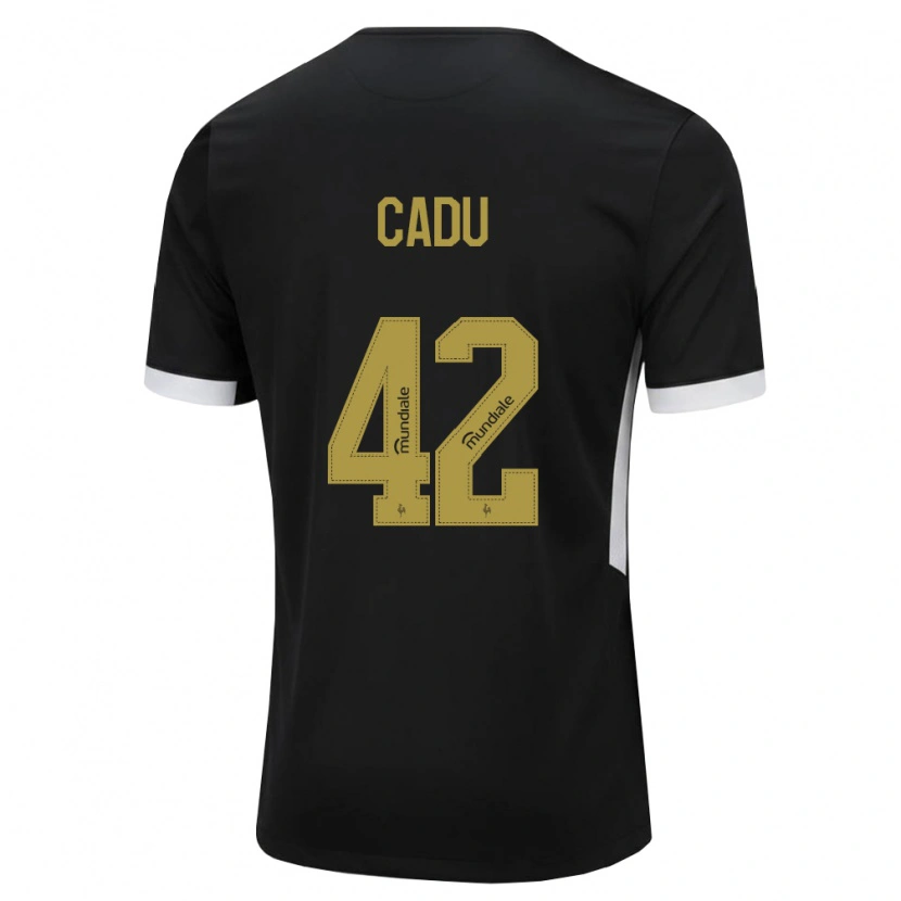 Danxen Kinderen Cadu #42 Zwart Wit Geel Thuisshirt Thuistenue 2026/27 T-Shirt België