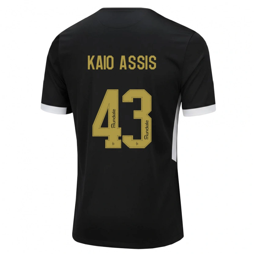 Danxen Kinderen Kaio Assis #43 Zwart Wit Geel Thuisshirt Thuistenue 2026/27 T-Shirt België