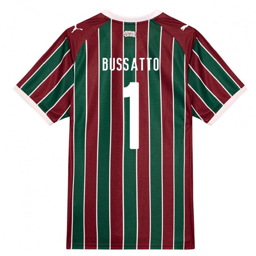 Danxen Kinderen Letícia Bussatto #1 Groen Bordeaux Rood Wit Thuisshirt Thuistenue 2026/27 T-Shirt België