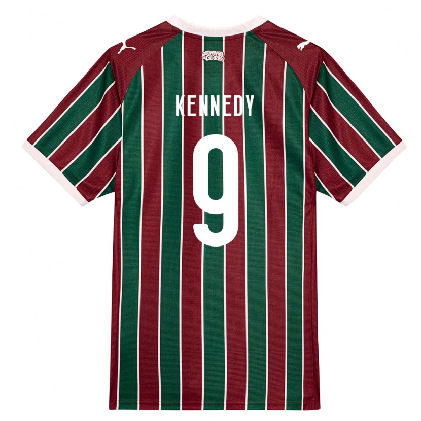 Danxen Kinderen John Kennedy #9 Groen Bordeaux Rood Wit Thuisshirt Thuistenue 2026/27 T-Shirt België