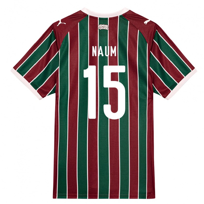 Danxen Kinderen Jonas Naum #15 Groen Bordeaux Rood Wit Thuisshirt Thuistenue 2026/27 T-Shirt België