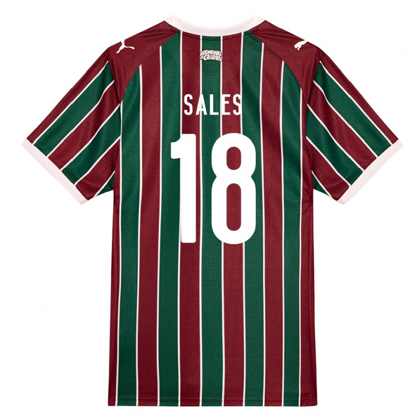 Danxen Kinderen Ruan Sales #18 Groen Bordeaux Rood Wit Thuisshirt Thuistenue 2026/27 T-Shirt België