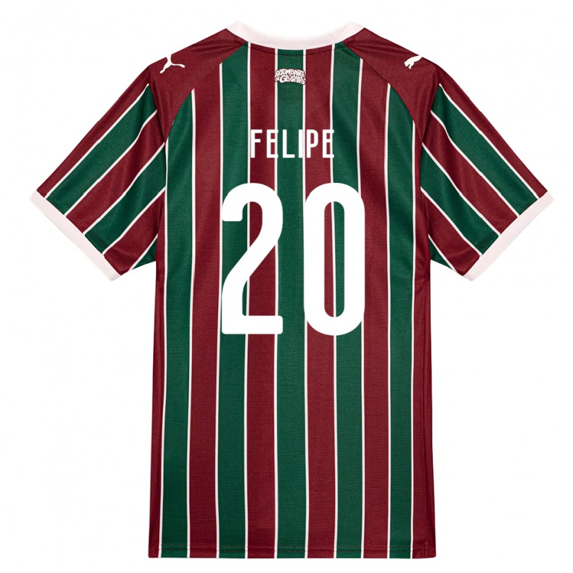 Danxen Kinderen Yago Felipe #20 Groen Bordeaux Rood Wit Thuisshirt Thuistenue 2026/27 T-Shirt België