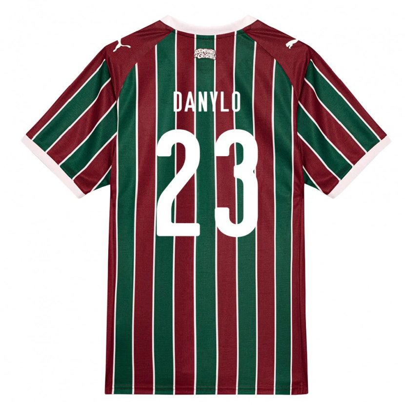Danxen Kinderen Danylo Do Amaral Barroso #23 Groen Bordeaux Rood Wit Thuisshirt Thuistenue 2026/27 T-Shirt België