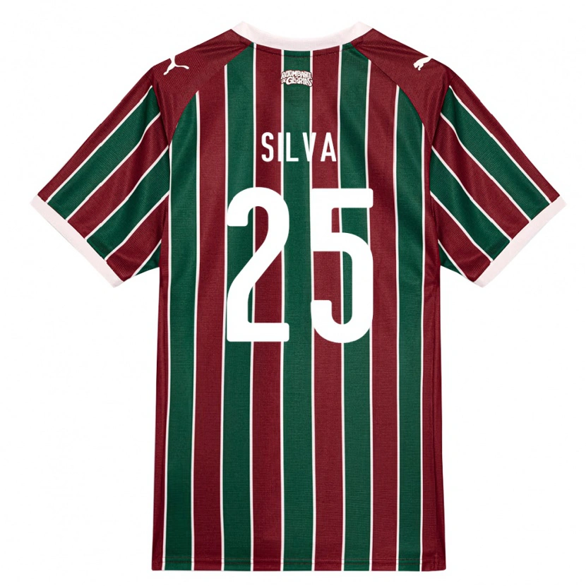 Danxen Kinderen Julia Silva #25 Groen Bordeaux Rood Wit Thuisshirt Thuistenue 2026/27 T-Shirt België