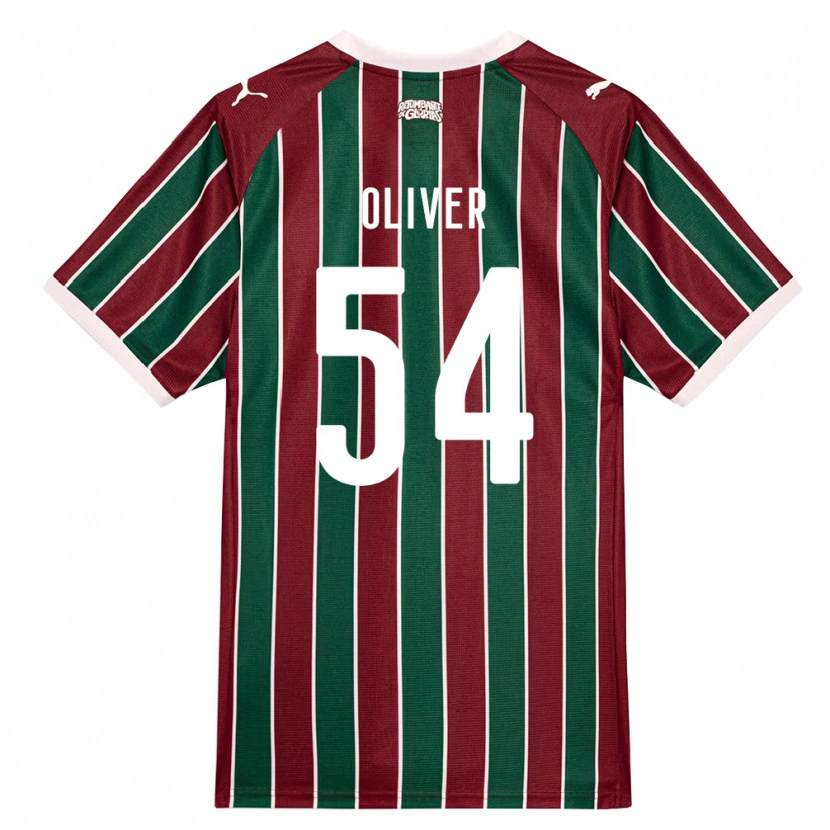 Danxen Kinderen Oliver Martins #54 Groen Bordeaux Rood Wit Thuisshirt Thuistenue 2026/27 T-Shirt België