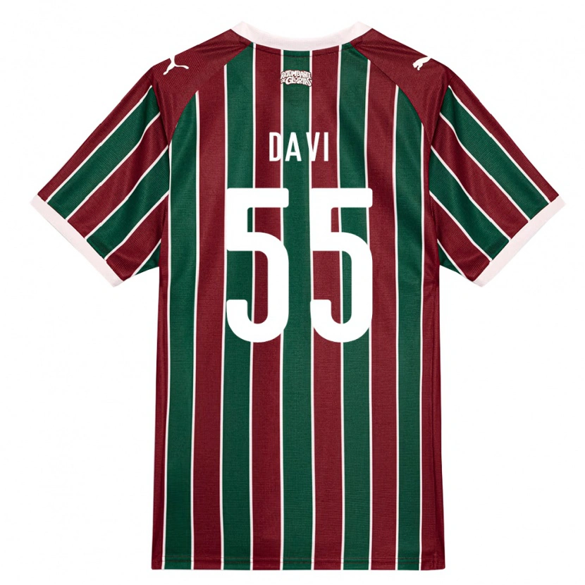 Danxen Kinderen Wallace Davi #55 Groen Bordeaux Rood Wit Thuisshirt Thuistenue 2026/27 T-Shirt België