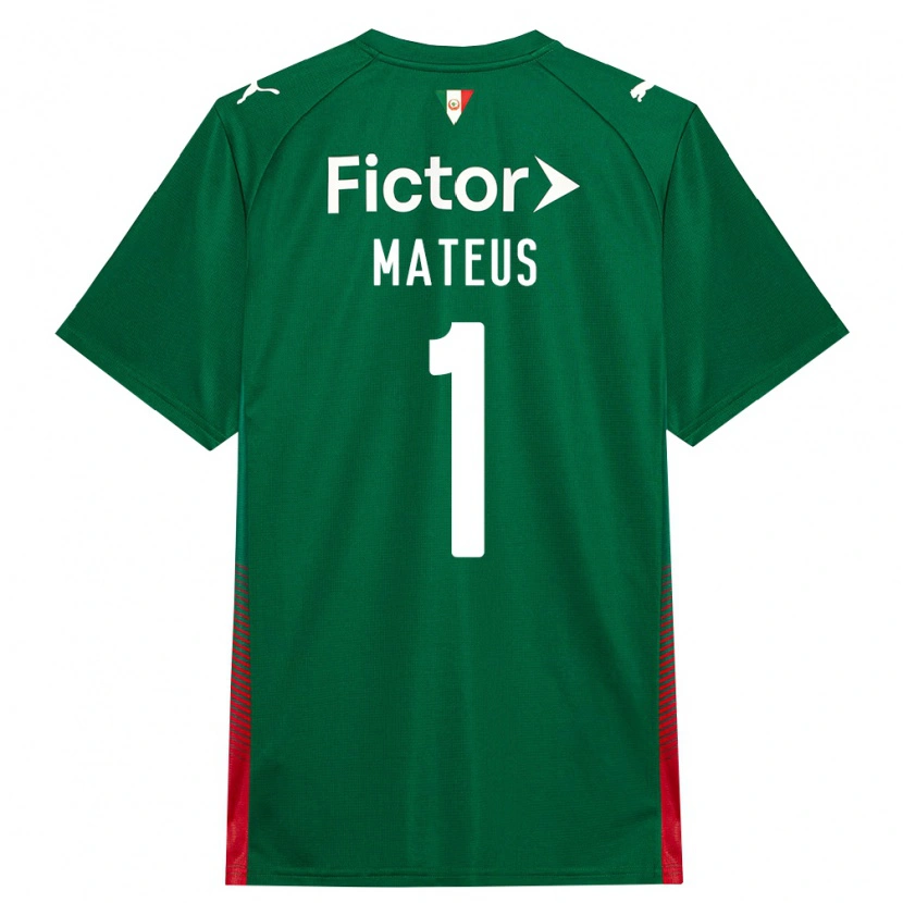 Danxen Kinderen Mateus #1 Groen Rood Wit Thuisshirt Thuistenue 2026/27 T-Shirt België