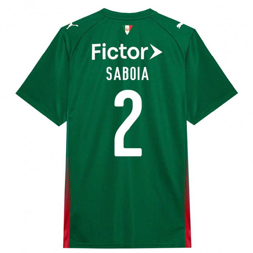 Danxen Kinderen Luis Saboia #2 Groen Rood Wit Thuisshirt Thuistenue 2026/27 T-Shirt België