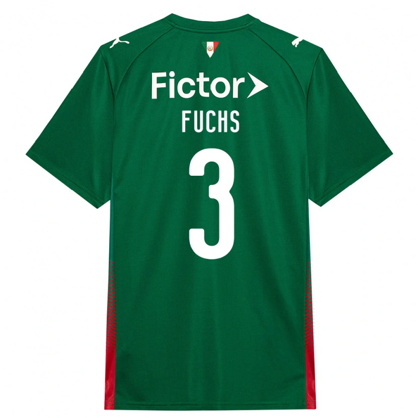 Danxen Kinderen Bruno Fuchs #3 Groen Rood Wit Thuisshirt Thuistenue 2026/27 T-Shirt België