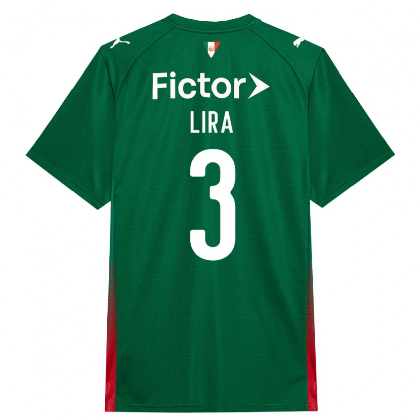 Danxen Kinderen Guilherme Lira #3 Groen Rood Wit Thuisshirt Thuistenue 2026/27 T-Shirt België