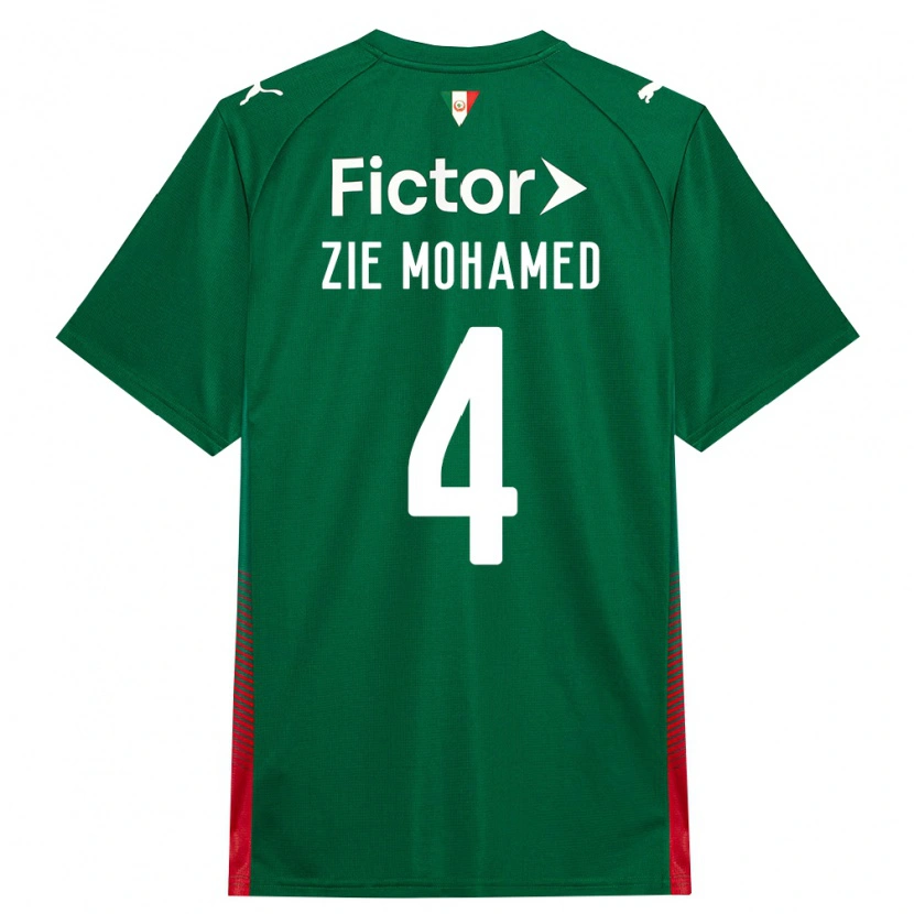 Danxen Kinderen Kone Zie Mohamed #4 Groen Rood Wit Thuisshirt Thuistenue 2026/27 T-Shirt België