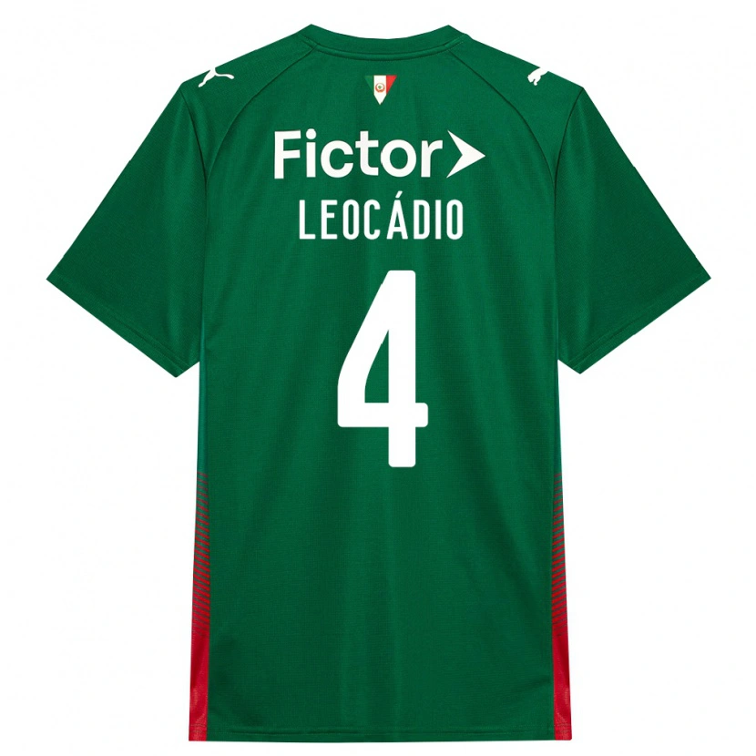 Danxen Kinderen Isaac Leocádio #4 Groen Rood Wit Thuisshirt Thuistenue 2026/27 T-Shirt België