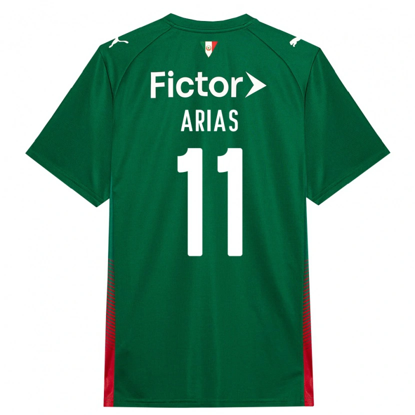 Danxen Kinderen Jhon Arias #11 Groen Rood Wit Thuisshirt Thuistenue 2026/27 T-Shirt België