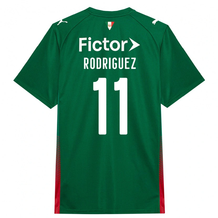 Danxen Kinderen Yamila Rodriguez #11 Groen Rood Wit Thuisshirt Thuistenue 2026/27 T-Shirt België
