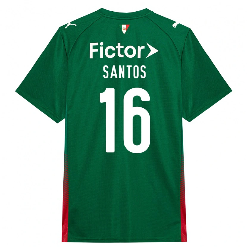 Danxen Kinderen Gaby Santos #16 Groen Rood Wit Thuisshirt Thuistenue 2026/27 T-Shirt België