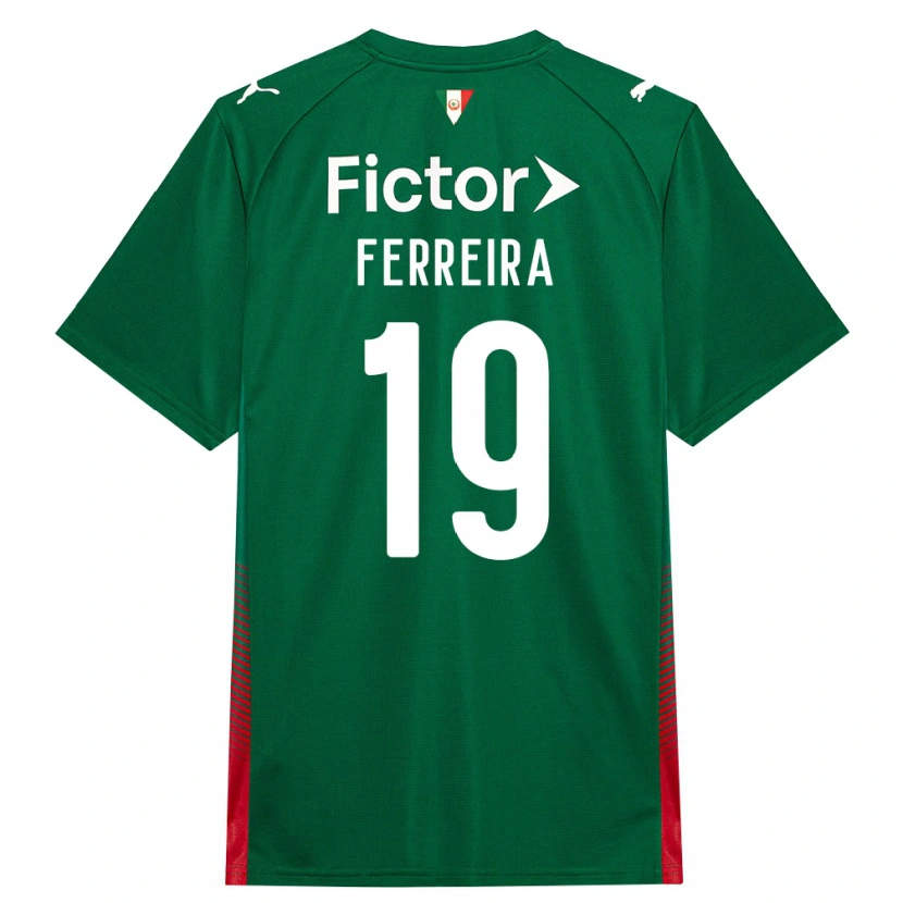 Danxen Kinderen Letícia Ferreira #19 Groen Rood Wit Thuisshirt Thuistenue 2026/27 T-Shirt België