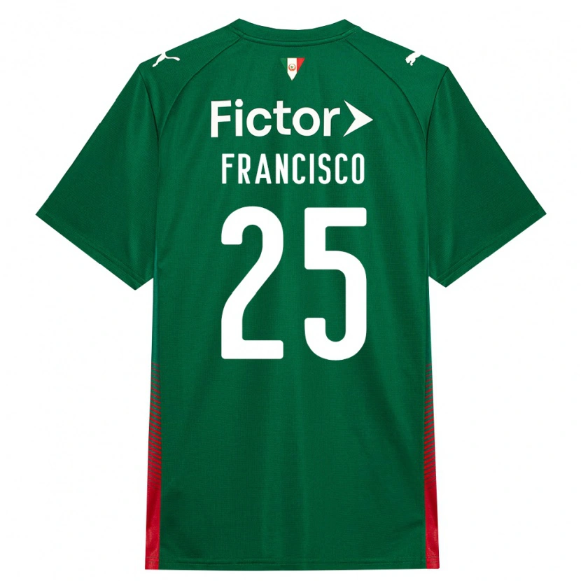 Danxen Kinderen Juan Francisco #25 Groen Rood Wit Thuisshirt Thuistenue 2026/27 T-Shirt België