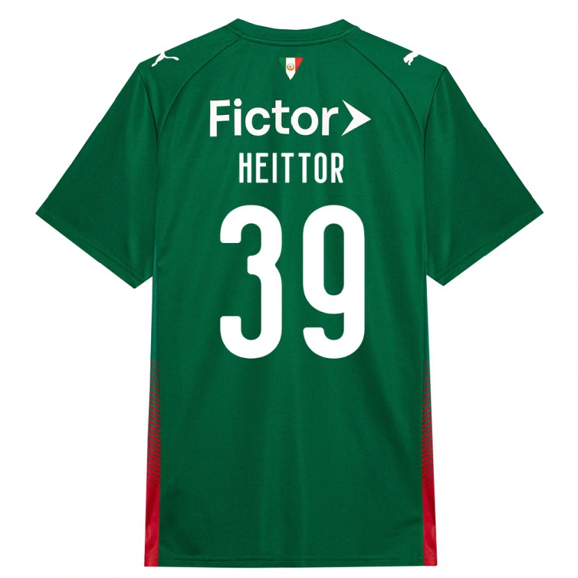 Danxen Kinderen Heittor Vinicius Da Silva Nunes #39 Groen Rood Wit Thuisshirt Thuistenue 2026/27 T-Shirt België