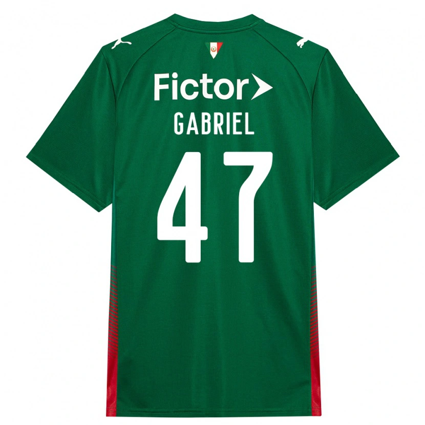 Danxen Kinderen Victor Gabriel #47 Groen Rood Wit Thuisshirt Thuistenue 2026/27 T-Shirt België