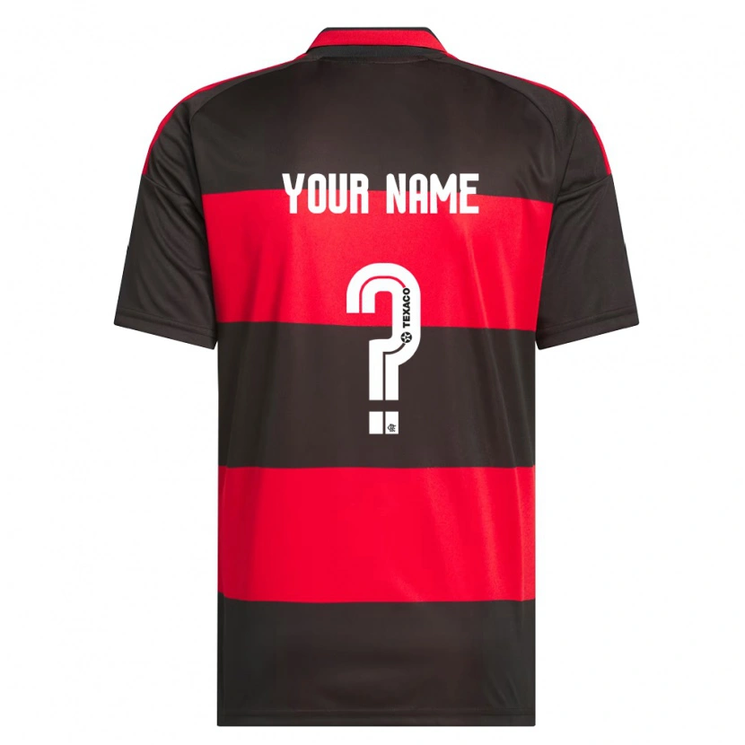 Danxen Kinderen Uw Naam #0 Rood Zwart Wit Thuisshirt Thuistenue 2026/27 T-Shirt België