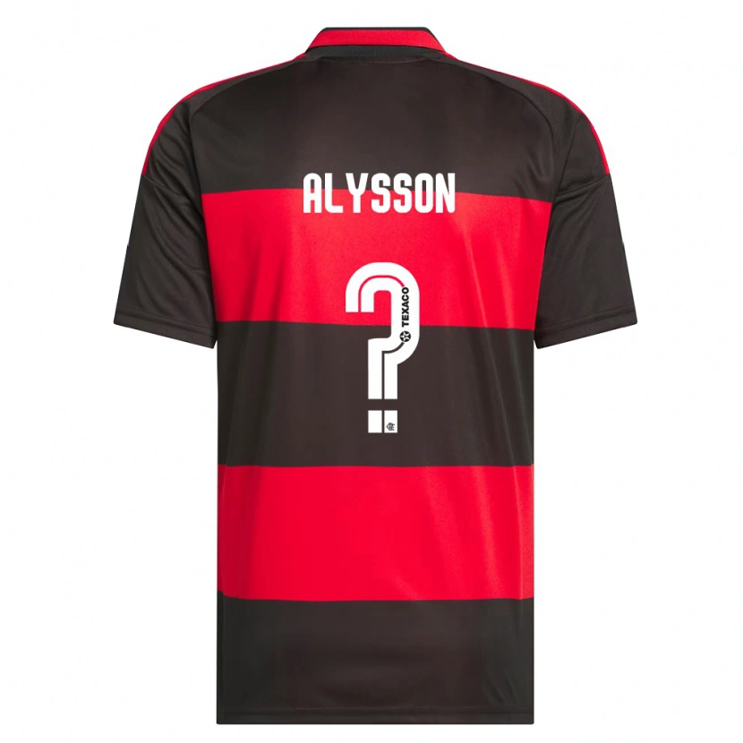 Danxen Kinderen Alysson #0 Rood Zwart Wit Thuisshirt Thuistenue 2026/27 T-Shirt België