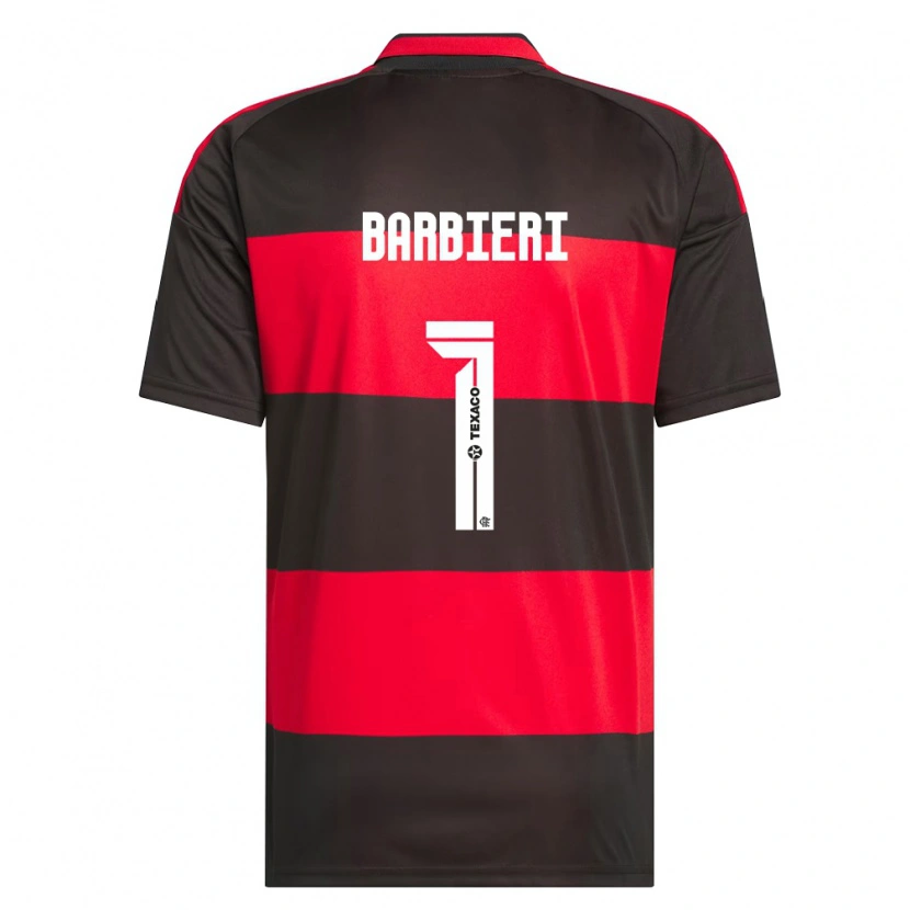 Danxen Kinderen Gabi Barbieri #1 Rood Zwart Wit Thuisshirt Thuistenue 2026/27 T-Shirt België