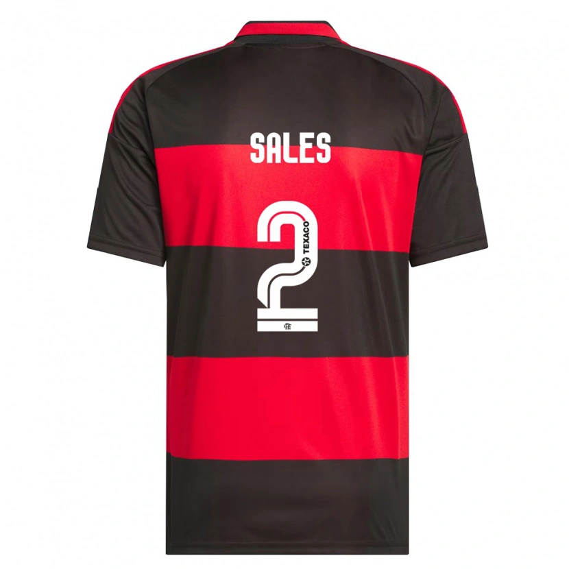 Danxen Kinderen Daniel Sales #2 Rood Zwart Wit Thuisshirt Thuistenue 2026/27 T-Shirt België