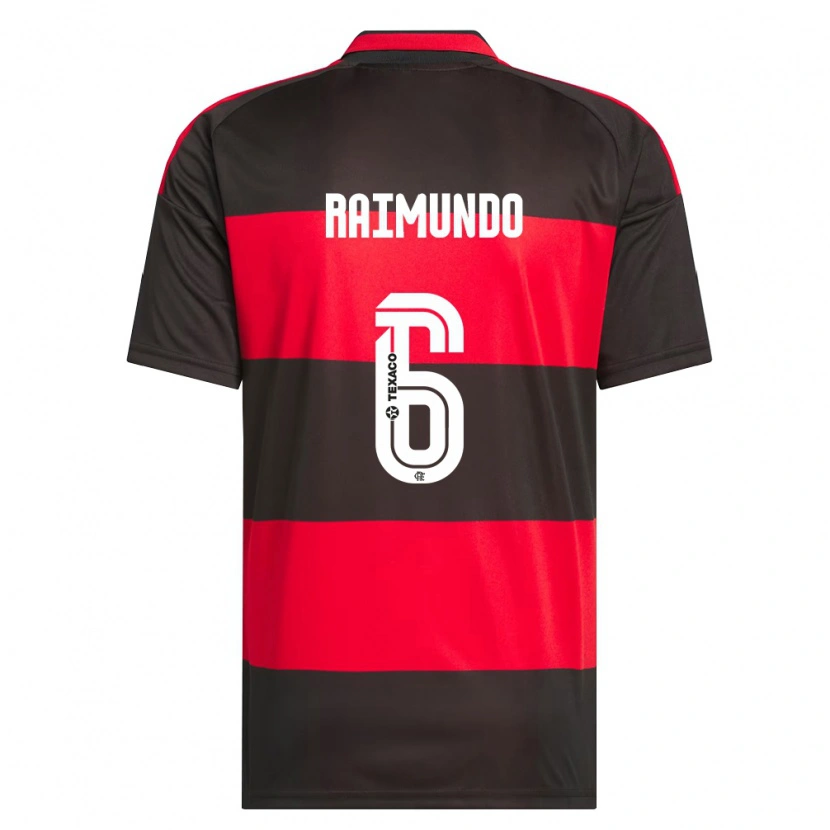 Danxen Kinderen Raimundo Ykaro Santos Silva #6 Rood Zwart Wit Thuisshirt Thuistenue 2026/27 T-Shirt België