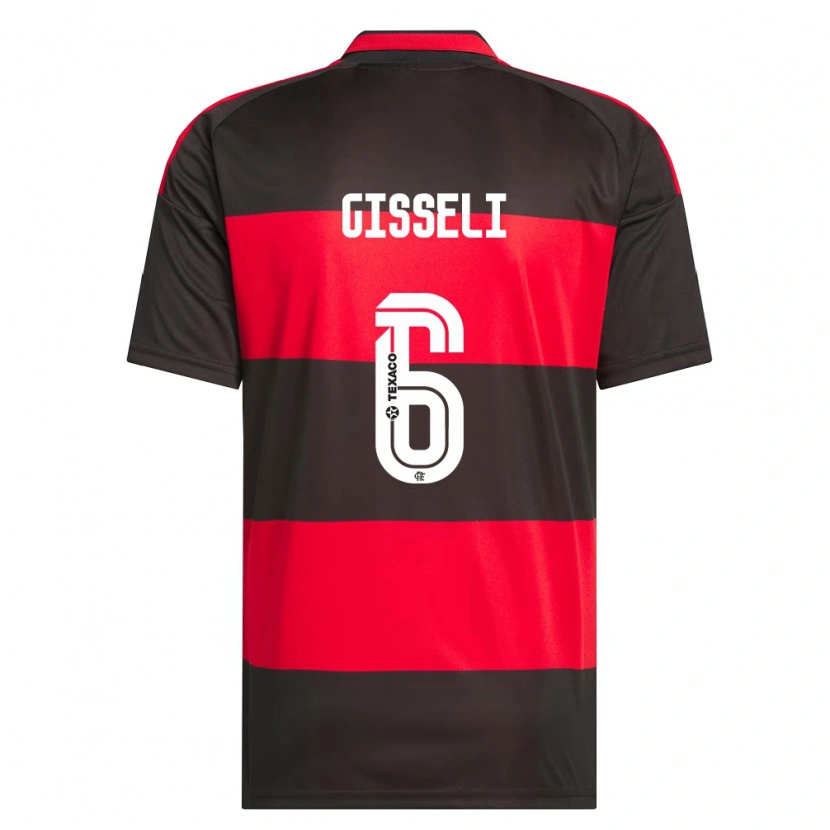 Danxen Kinderen Gisseli #6 Rood Zwart Wit Thuisshirt Thuistenue 2026/27 T-Shirt België