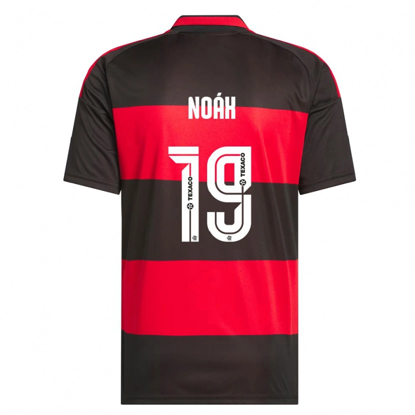 Danxen Kinderen Noáh Gerlach Riger Silva #19 Rood Zwart Wit Thuisshirt Thuistenue 2026/27 T-Shirt België