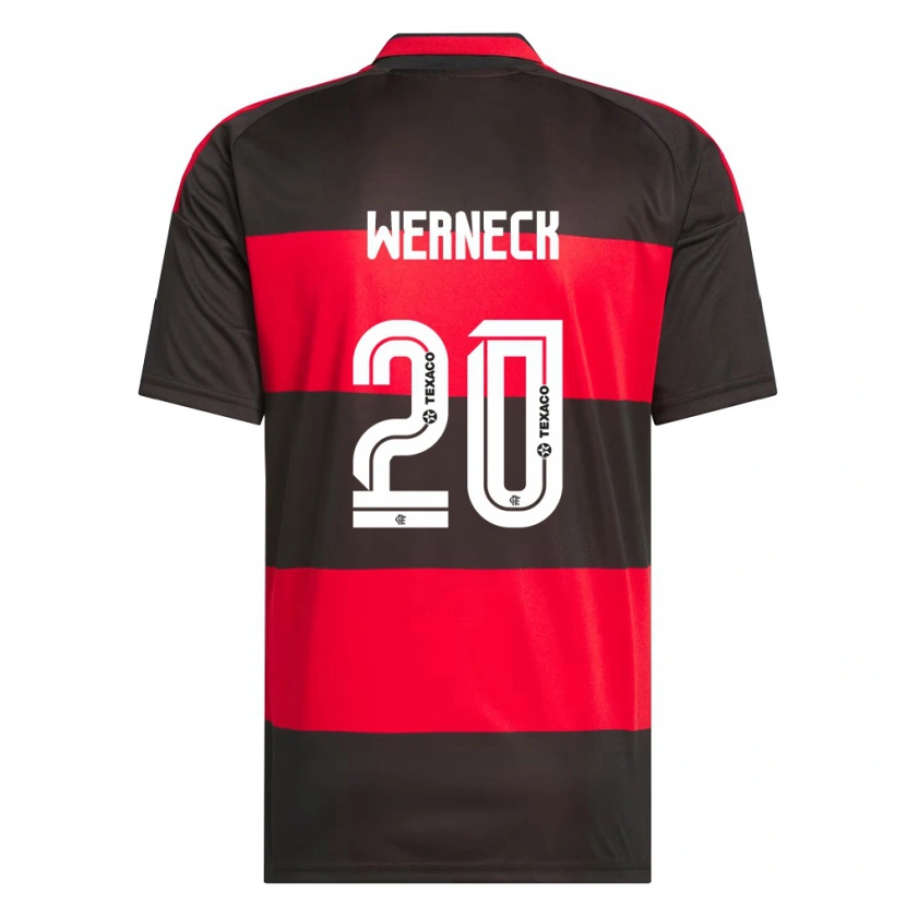 Danxen Kinderen Gabriel Werneck #20 Rood Zwart Wit Thuisshirt Thuistenue 2026/27 T-Shirt België