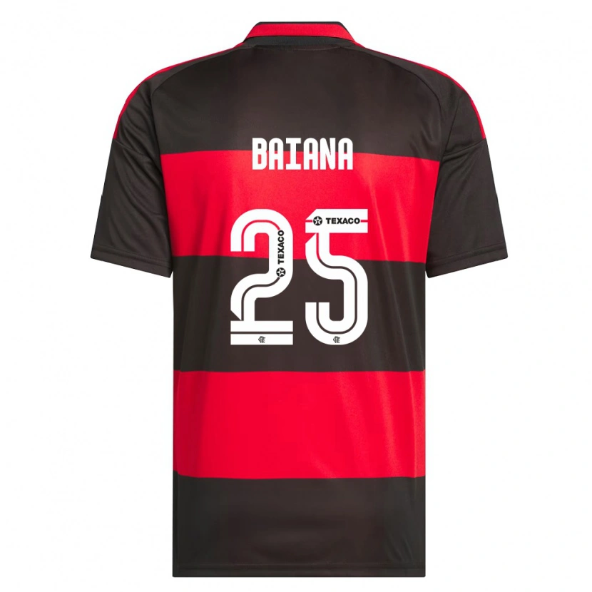 Danxen Kinderen Larissa Baiana #25 Rood Zwart Wit Thuisshirt Thuistenue 2026/27 T-Shirt België