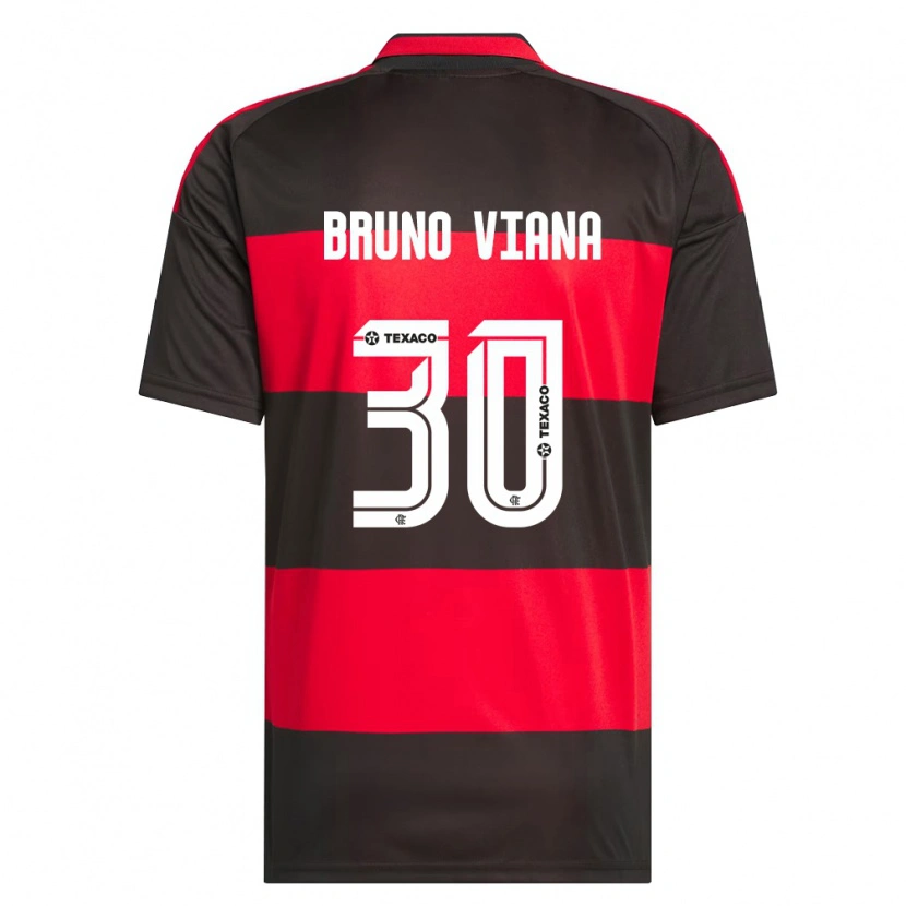 Danxen Kinderen Bruno Viana #30 Rood Zwart Wit Thuisshirt Thuistenue 2026/27 T-Shirt België