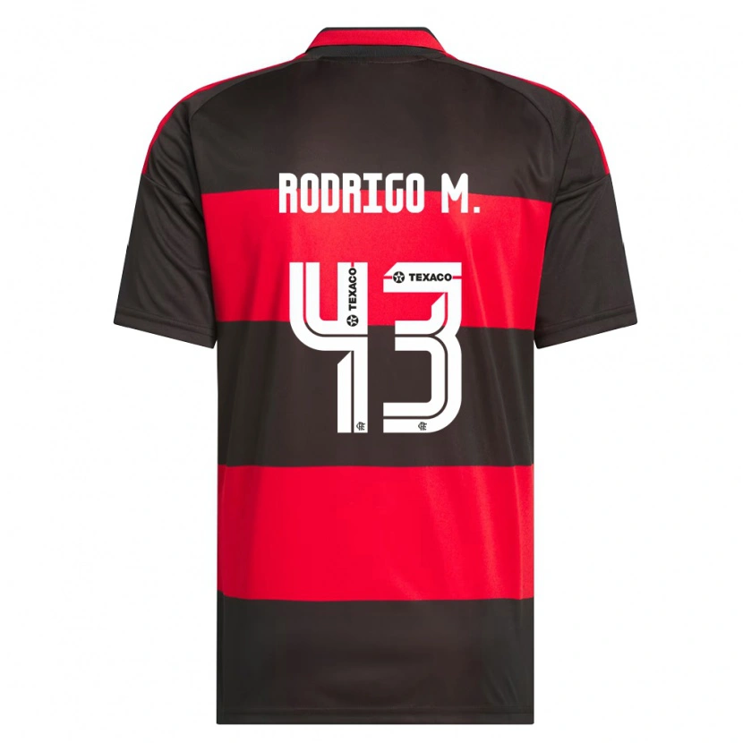 Danxen Kinderen Rodrigo Muniz #43 Rood Zwart Wit Thuisshirt Thuistenue 2026/27 T-Shirt België