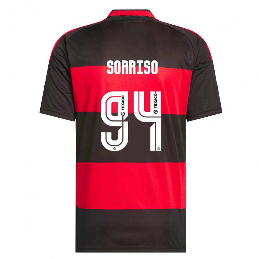 Danxen Kinderen Sorriso #94 Rood Zwart Wit Thuisshirt Thuistenue 2026/27 T-Shirt België