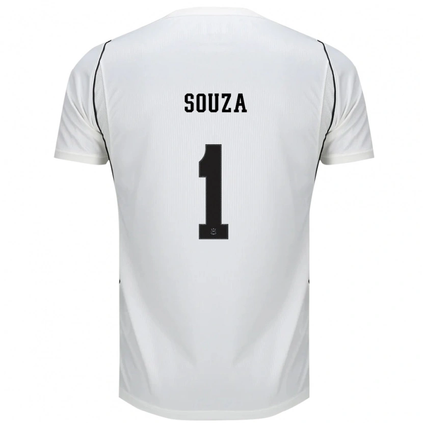 Danxen Kinderen Hugo Souza #1 Wit Zwart Rood Thuisshirt Thuistenue 2026/27 T-Shirt België