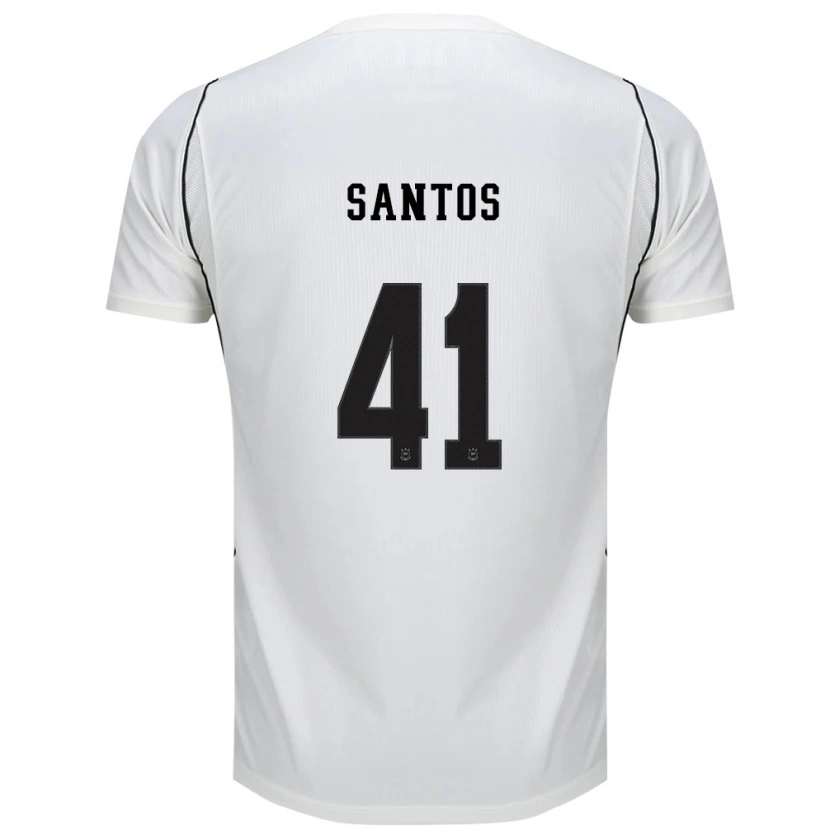 Danxen Kinderen Renato Santos #41 Wit Zwart Rood Thuisshirt Thuistenue 2026/27 T-Shirt België